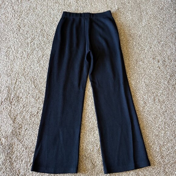 ST JOHN Santana Knit Pants Slacks Womens Navy Blue Size 6 (Small Hole) - Picture 4 of 6